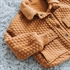 Picture of Matelassé Piqué Tricot - Wegedoornbruin