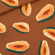 Bild von Papayas - L - French Terry - Glasiertes Ingwerbraun